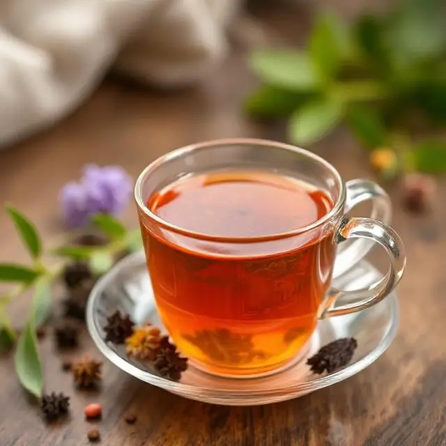 A perfectly prepared cup of herbal tea
